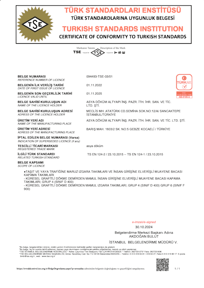 EN124-2 GÜNCEL